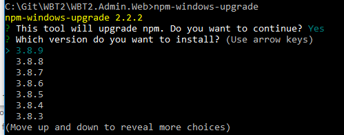 npm config set msvs version 2013